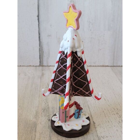 Gingerbread Christmas tree present star Village accessory house Xmas - Picture 5 of 7